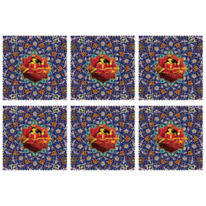 Traditionelles persisches Miniatur-Tischset – Elegant & Einzigartig (Set mit 6)