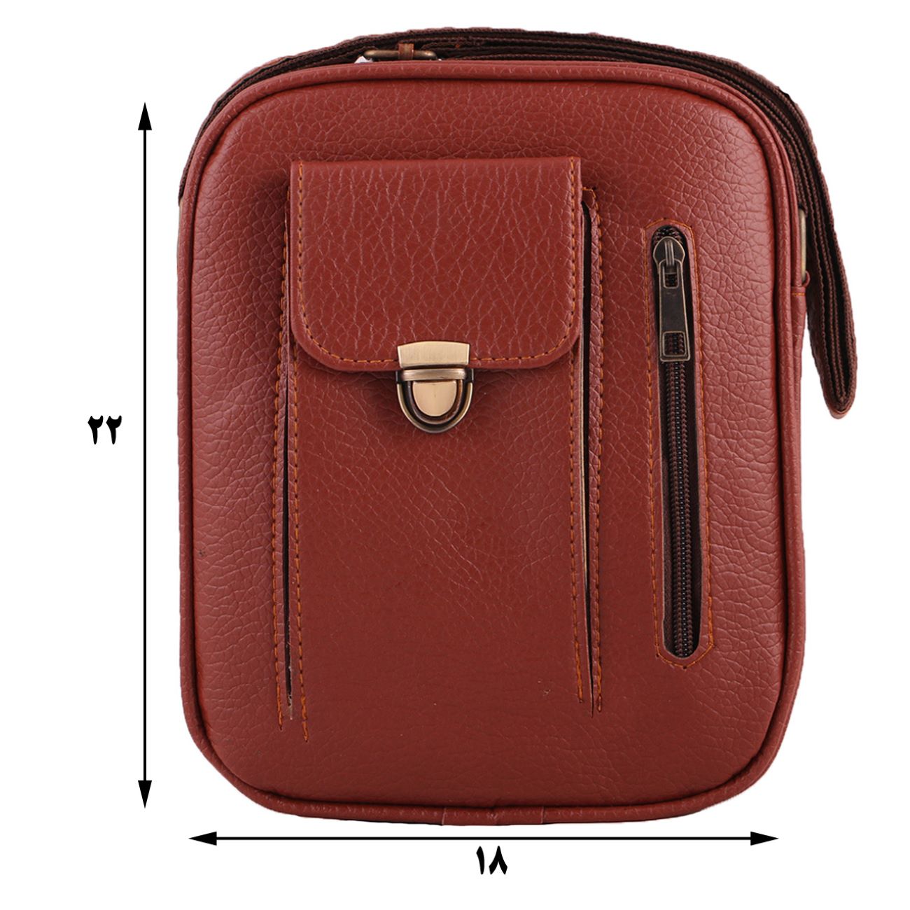 Trendige Kunstleder-Crossbody-Umhängetasche für Pendler