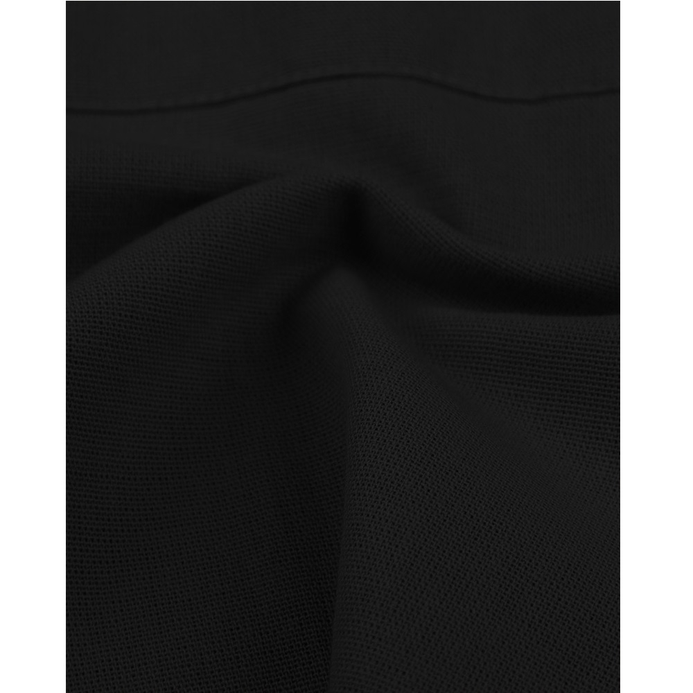 Damen Bluse – Dreiviertel-Ärmel, V-Ausschnitt in Schwarz