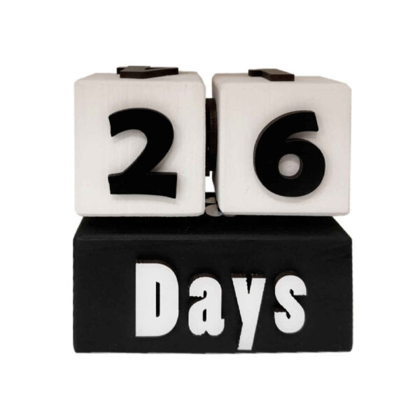 Holzwürfel-Schreibtischkalender – Ideal für Büro und Zeitmanagement