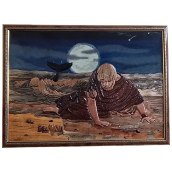 Intarsienkunst-Wandrahmenkunst – Handgefertigtes Marketerie-Design Zolnoun