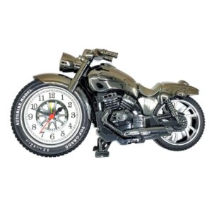 Künstlerische Tischuhr mit Motorrad-Design
