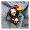 Schöne Papageien-Design Juwelen-bestickte Brosche, handgefertigt