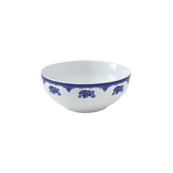 Florenz Porzellanschale, Perfekt für Suppe & Salat, mit Blumenmuster (Set von 6)