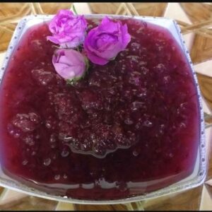 Iranische Damaskusrose Marmelade, 1000 g – Mit Safran und Reisflocken