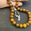 Islamischer Bernstein-Tasbih – Handgefertigt mit Zitronenduft