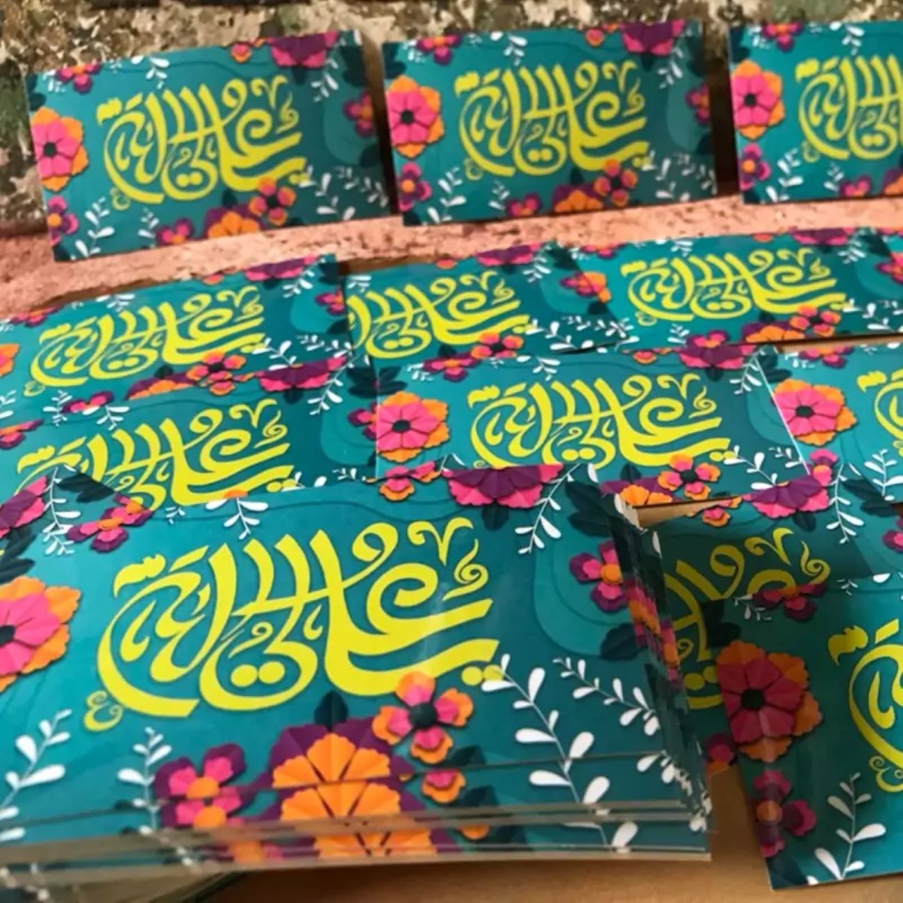 Bedruckte Eid al-Ghadir-Aufkleber, 50er-Pack (selbstklebende Etiketten)