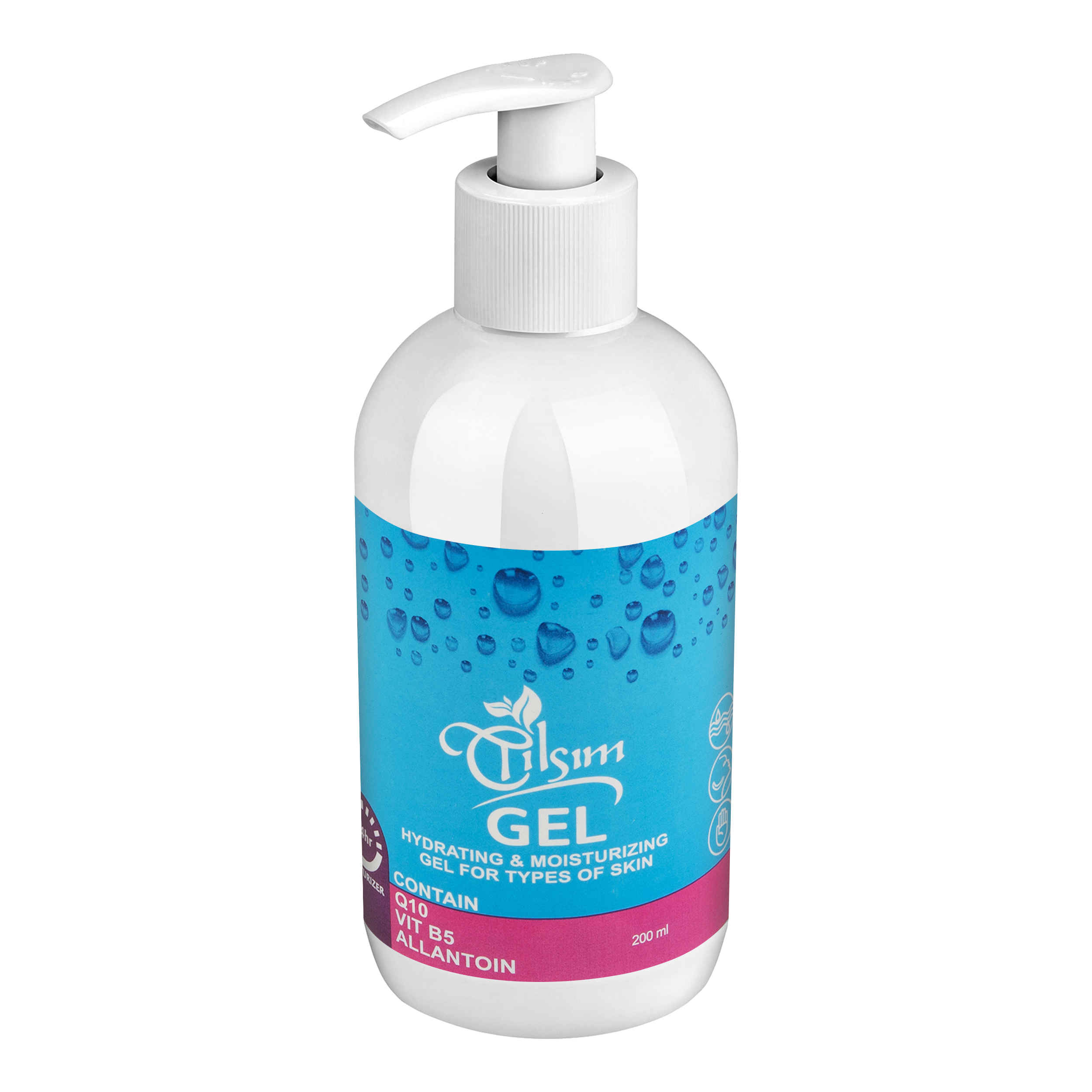 Tilsim WG Feuchtigkeitsgel für Hände & Gesicht – Für alle Hauttypen, 200 ml