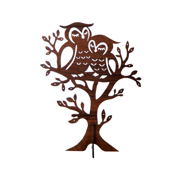 Holz-Schmuckhalter und Aufbewahrungsständer – Eulen-Design für Ihre Accessoires