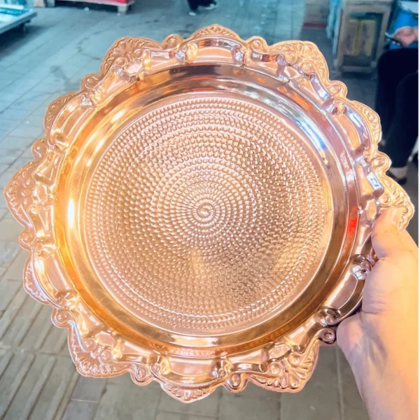 Artisan-Hammered-Copper-Serving-Tray-–-Traditional-Craftsmanship-Meets-Modern-Elegance-1