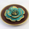 Dekorativer Keramikteller mit Blumendesign, 3er-Set