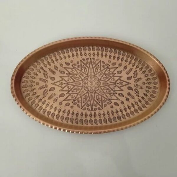 Oval-Shaped-Copper-Serving-Tray-Stunning-Blend-of-Heritage-Functionality-1