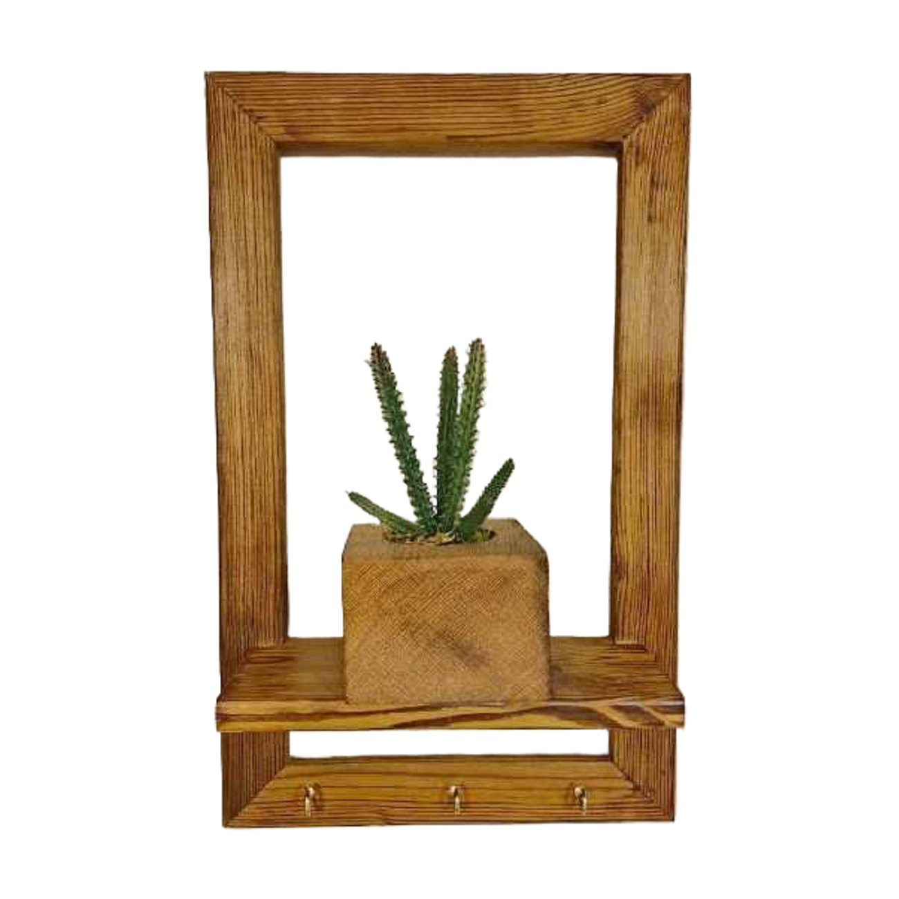 Wandschlüsselhalter aus Holz – Perfekt zur Organisation, mit 3 Haken