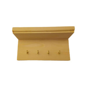 Wandschlüsselhalter aus Holz – Rustikaler Schlüssel-Organizer mit 4 Haken
