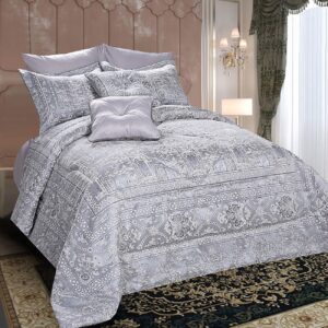 8-teiliges Kara-Bettwäsche-Set für Doppelbett – Elegantes Design, stilvoll & bequem