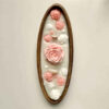Aromatische Kerze im Holzglas – Perfekt zum Verschenken oder als Wohnaccessoire mit Blumen-Design