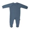 Baby-Strampler mit angenähten Füßen (Sockendesign) mit Tiermuster