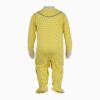 Baby-Strampler mit angenähten Socken & Mützchen, zitronengelb