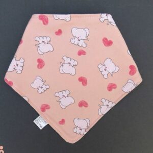 Bandana-Lätzchen für Babys und Kleinkinder mit Elefantenmotiv aus Baumwolle