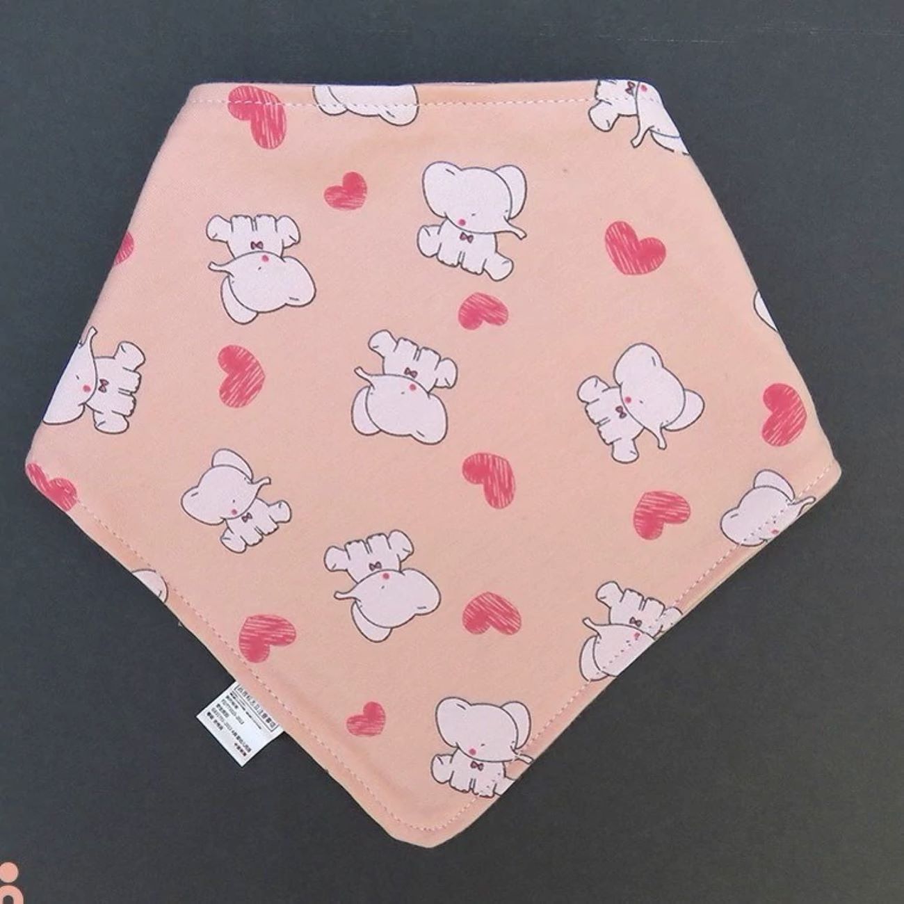 Bandana-Lätzchen für Babys und Kleinkinder mit Elefantenmotiv aus Baumwolle