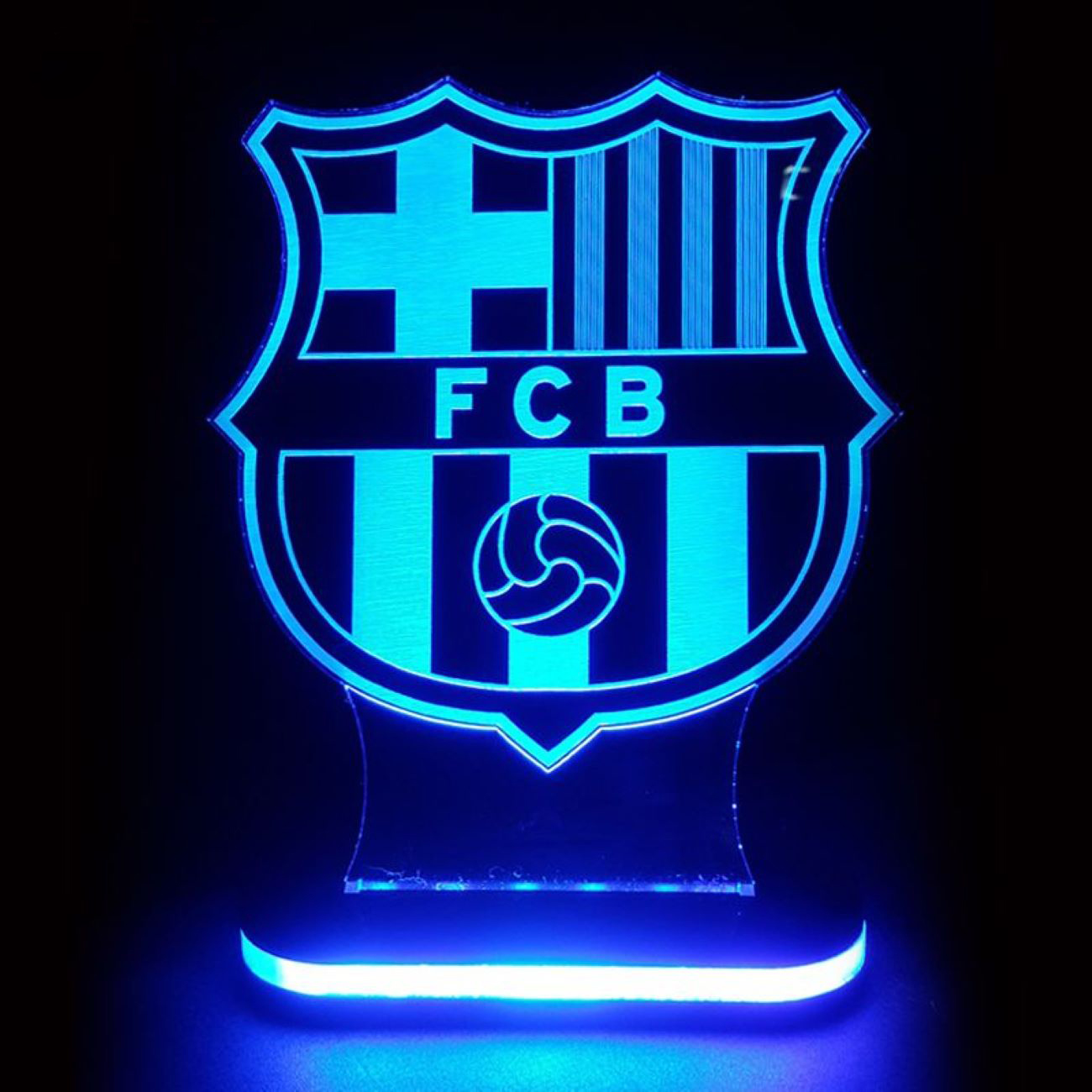 Nachtlicht mit Barcelona-Teamlogo-Design