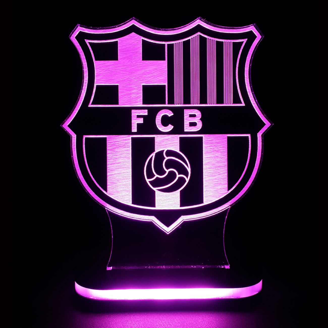 Nachtlicht mit Barcelona-Teamlogo-Design