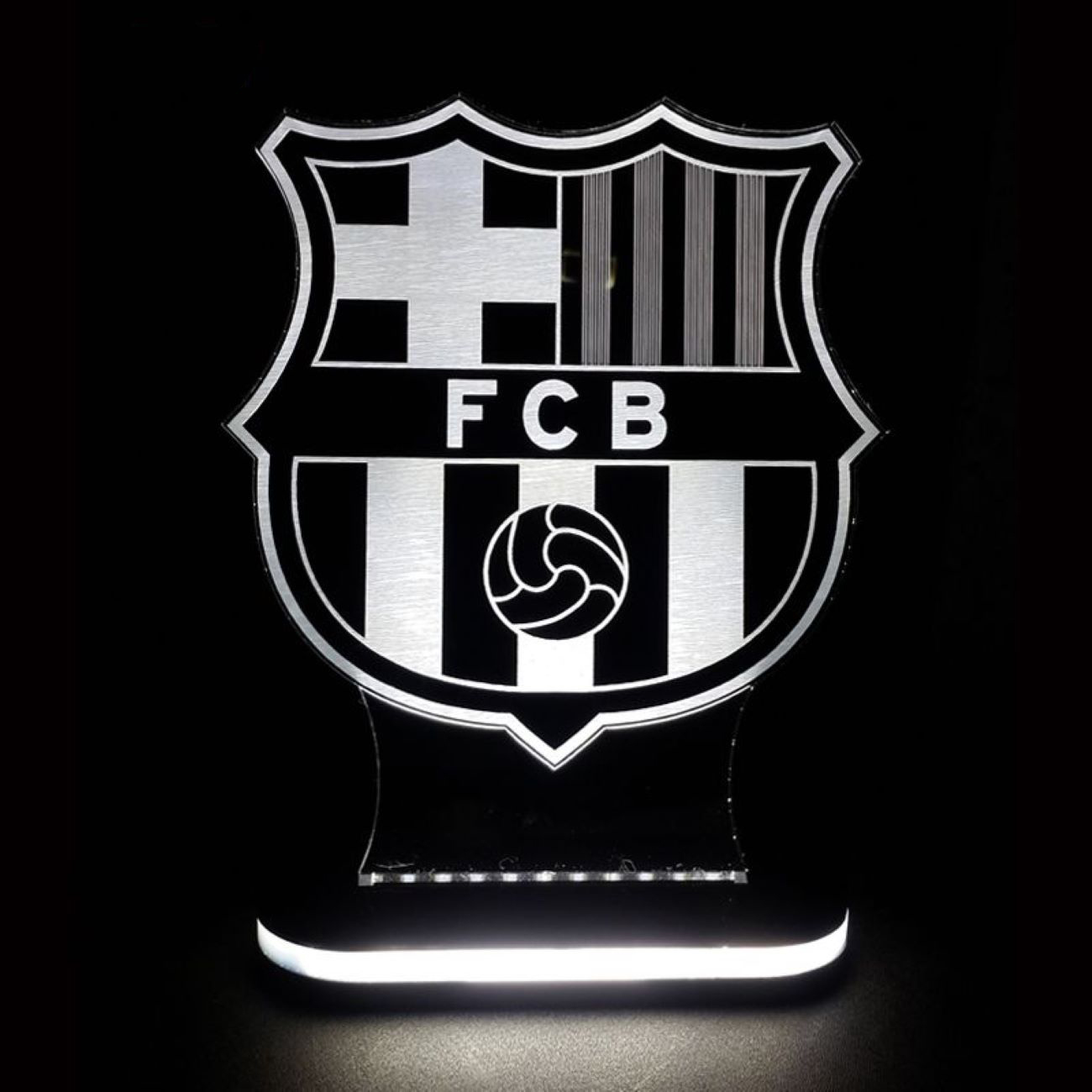 Nachtlicht mit Barcelona-Teamlogo-Design
