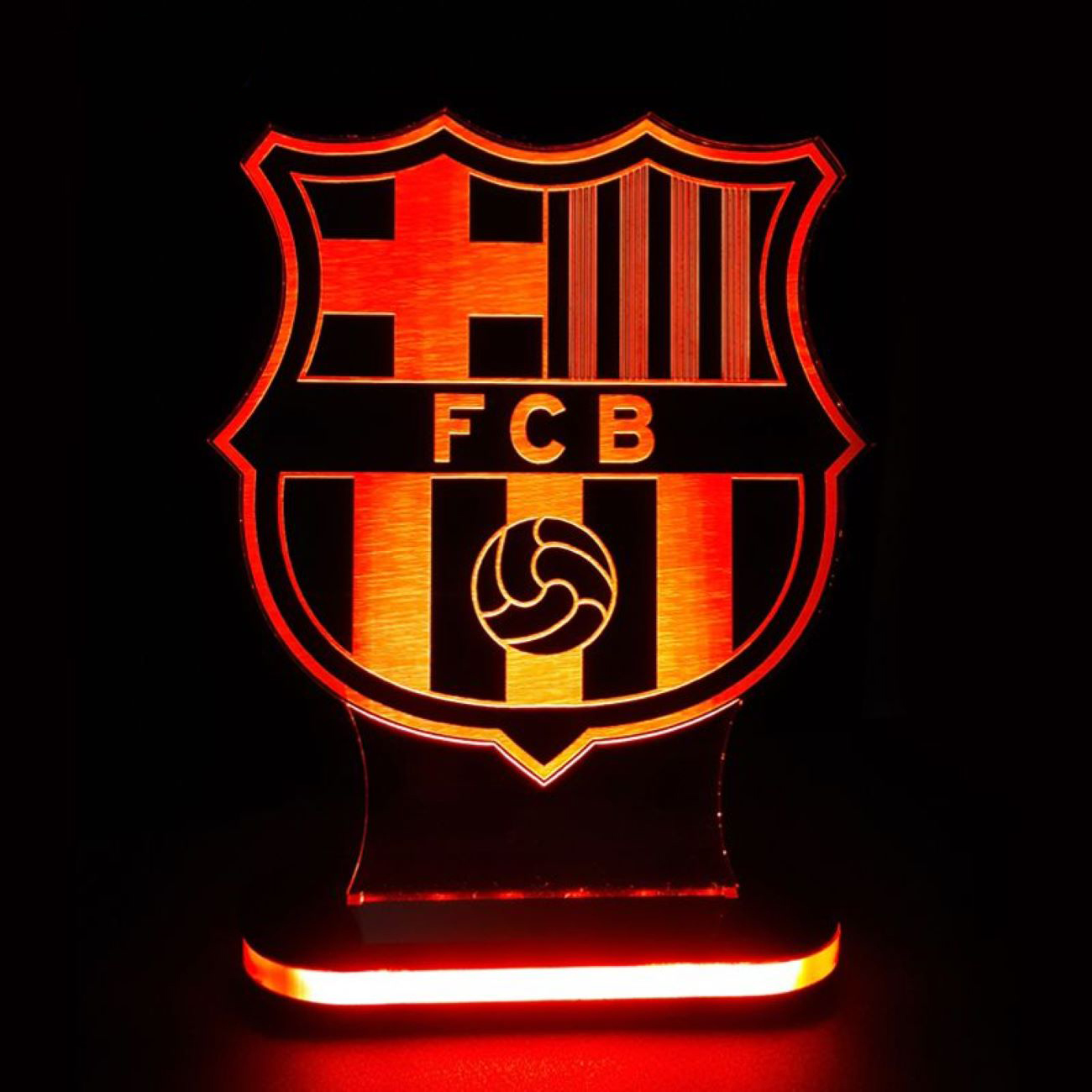 Nachtlicht mit Barcelona-Teamlogo-Design