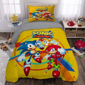 Bettlaken & Decken-Kombi für Kinder – Einzelgröße, Sonic Design