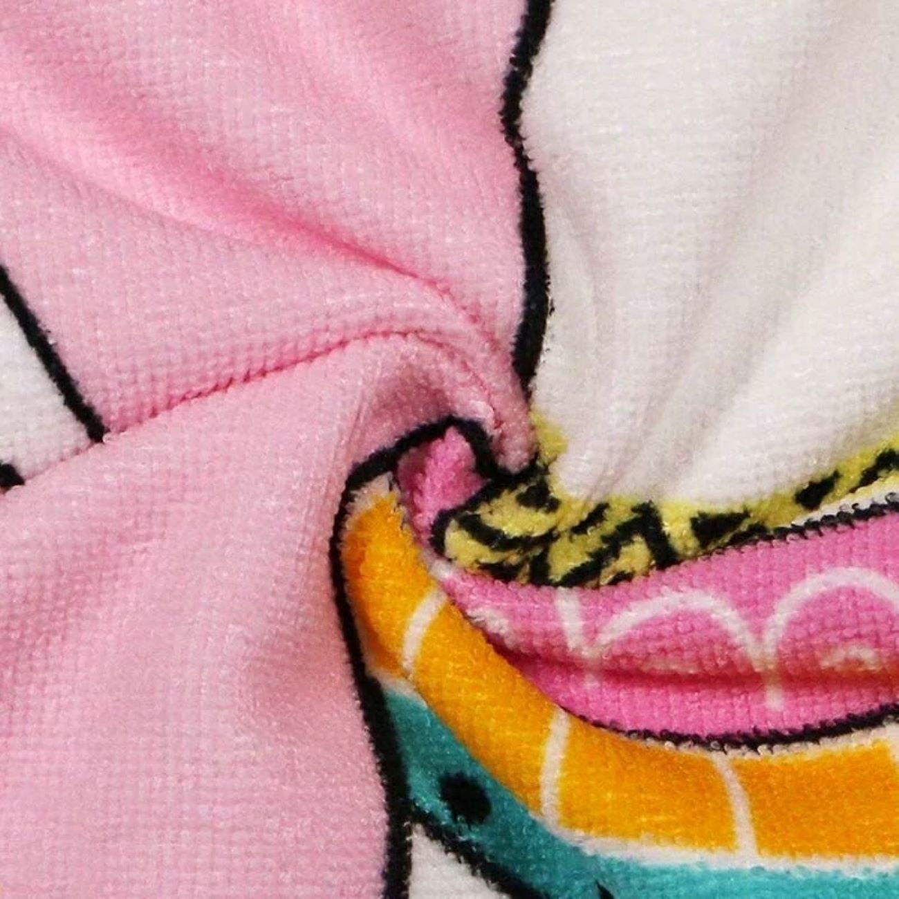 Blauer Kinder-Badeponcho mit Dinosaurier-Motiv