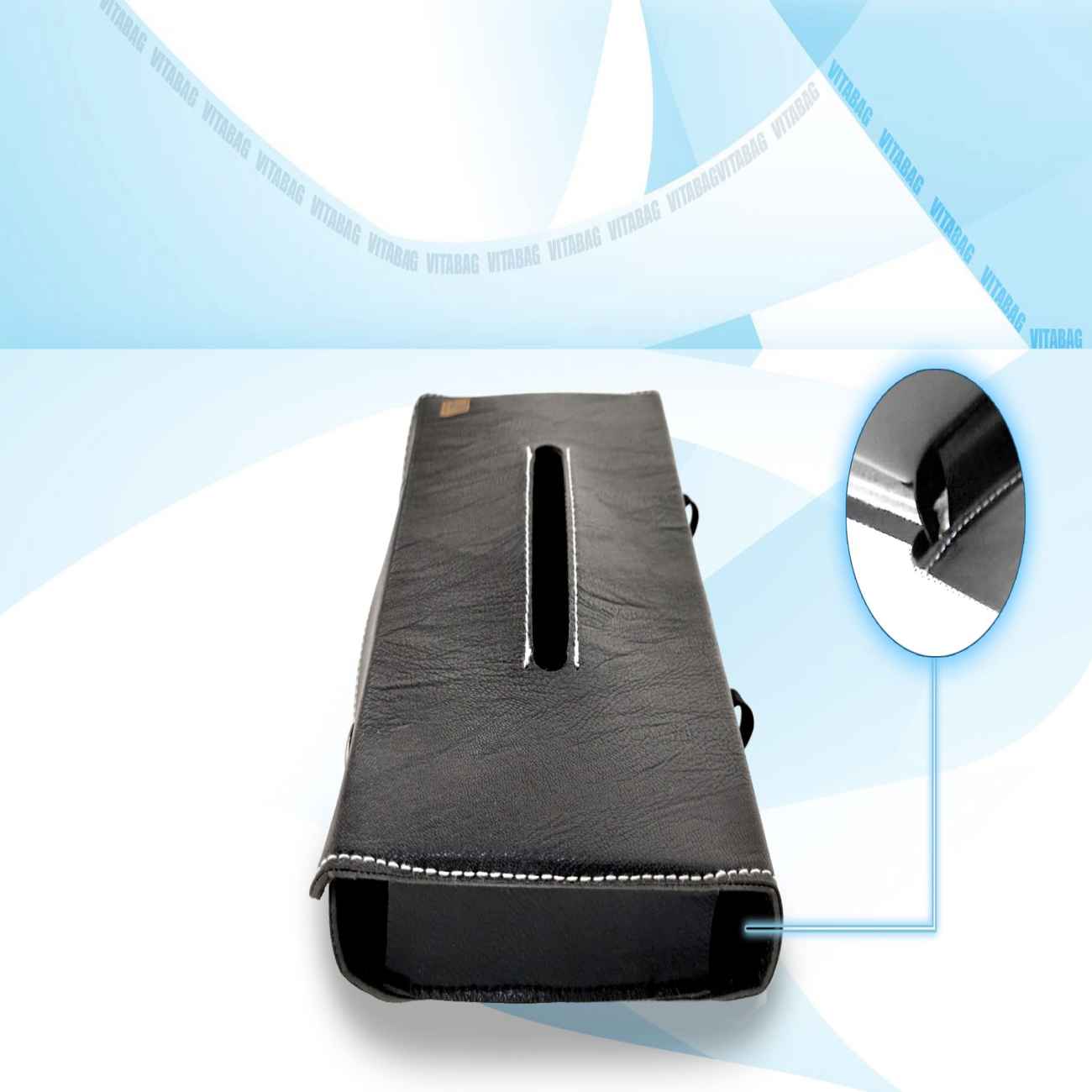 Taschentuchhalter fürs Auto – Luxuriöse Lederbox mit integriertem Stifthalter