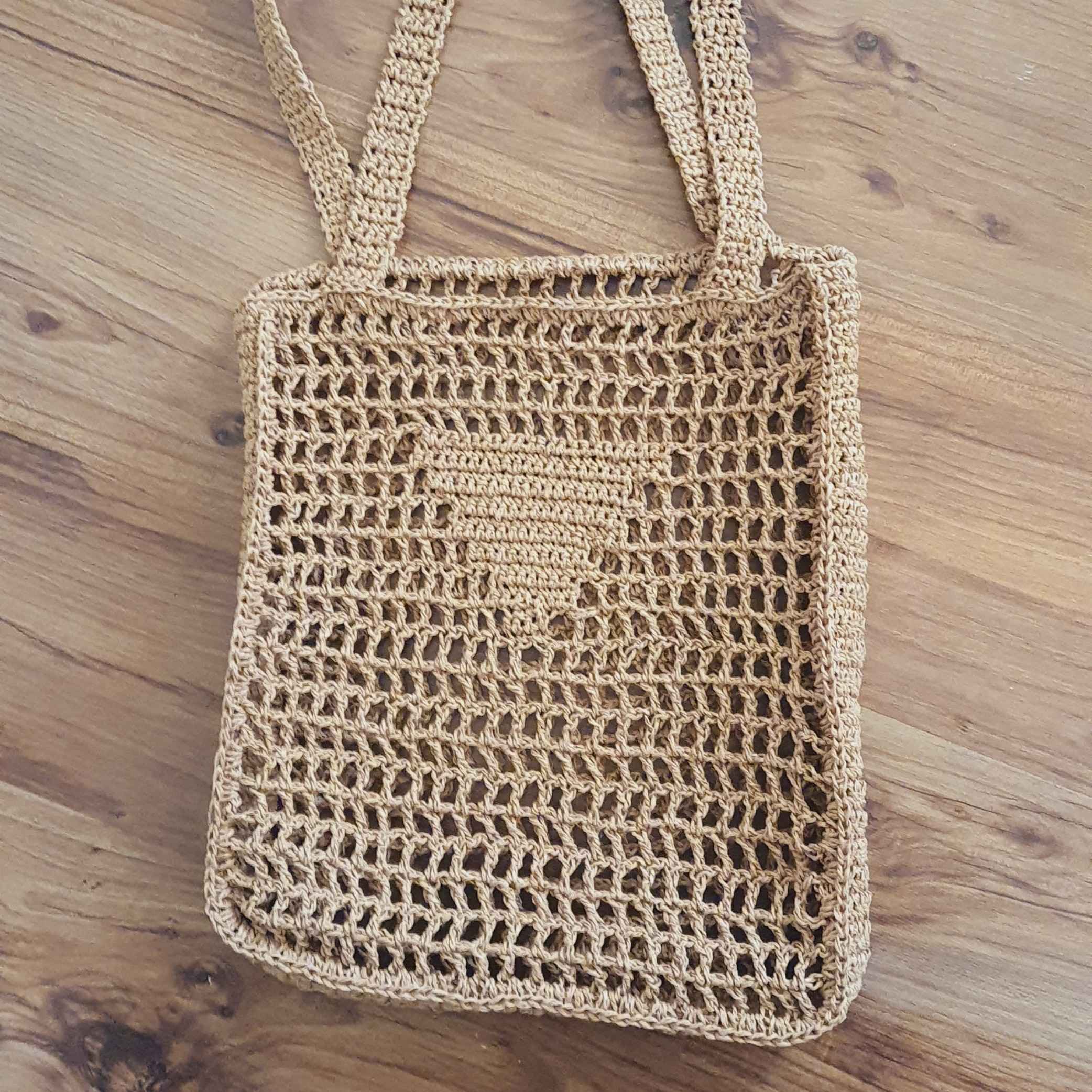 Lässige Raffia-Tasche – Geeignet für Strand, Stadt oder Picknick