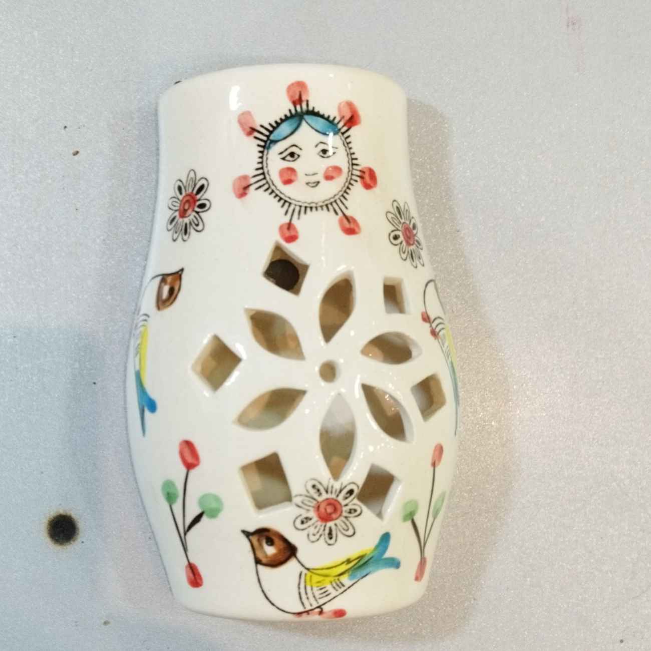 Keramischer Wandpflanzer im Gitterdesign – Ideen zur Umgestaltung Ihres Raums mit Vogel- und Blumenmuster (5x)