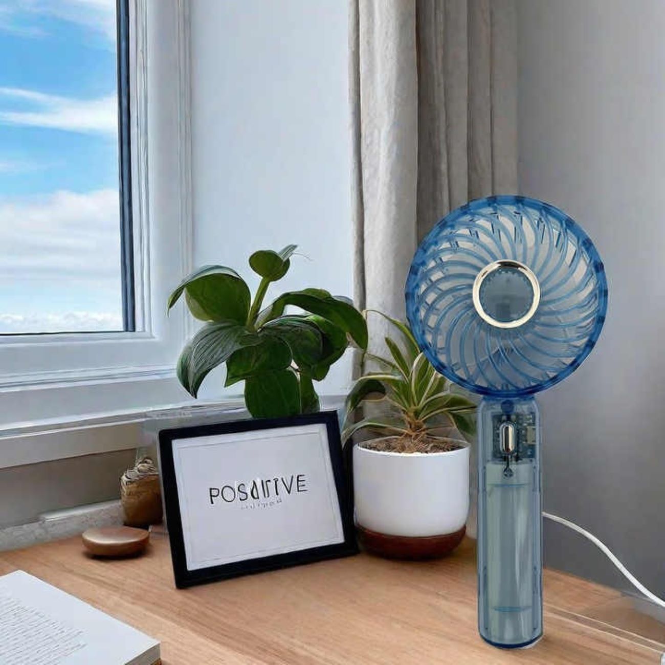 Kompakter Handventilator mit USB-Aufladung – Leichtes, anklippbares Kühlgerät für den persönlichen Gebrauch