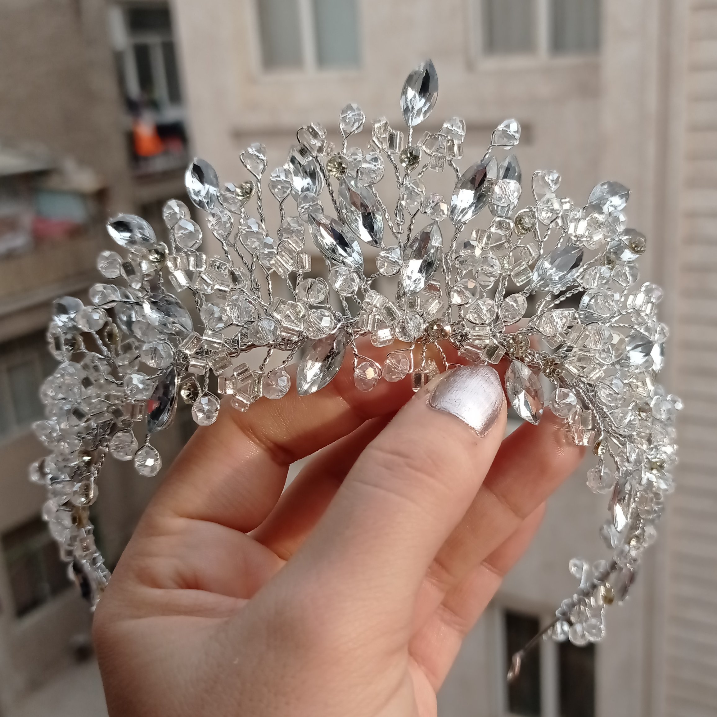 Kristall-Hochzeitsdiadem – Elegantes Design für Bräute und Brautjungfern