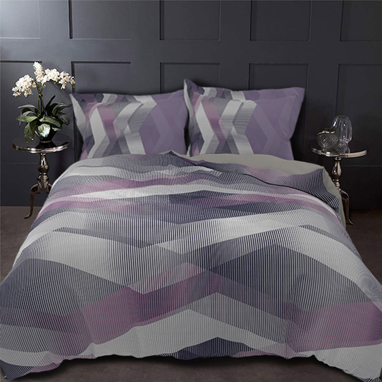 4-teiliges Luxus-Bettwäsche-Set für Doppelbett