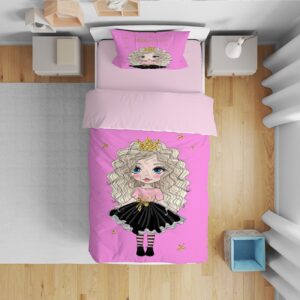 Dreamland Set – Bettlaken & Decke für Kinder, mädchenhafter Stil, 5 Teile