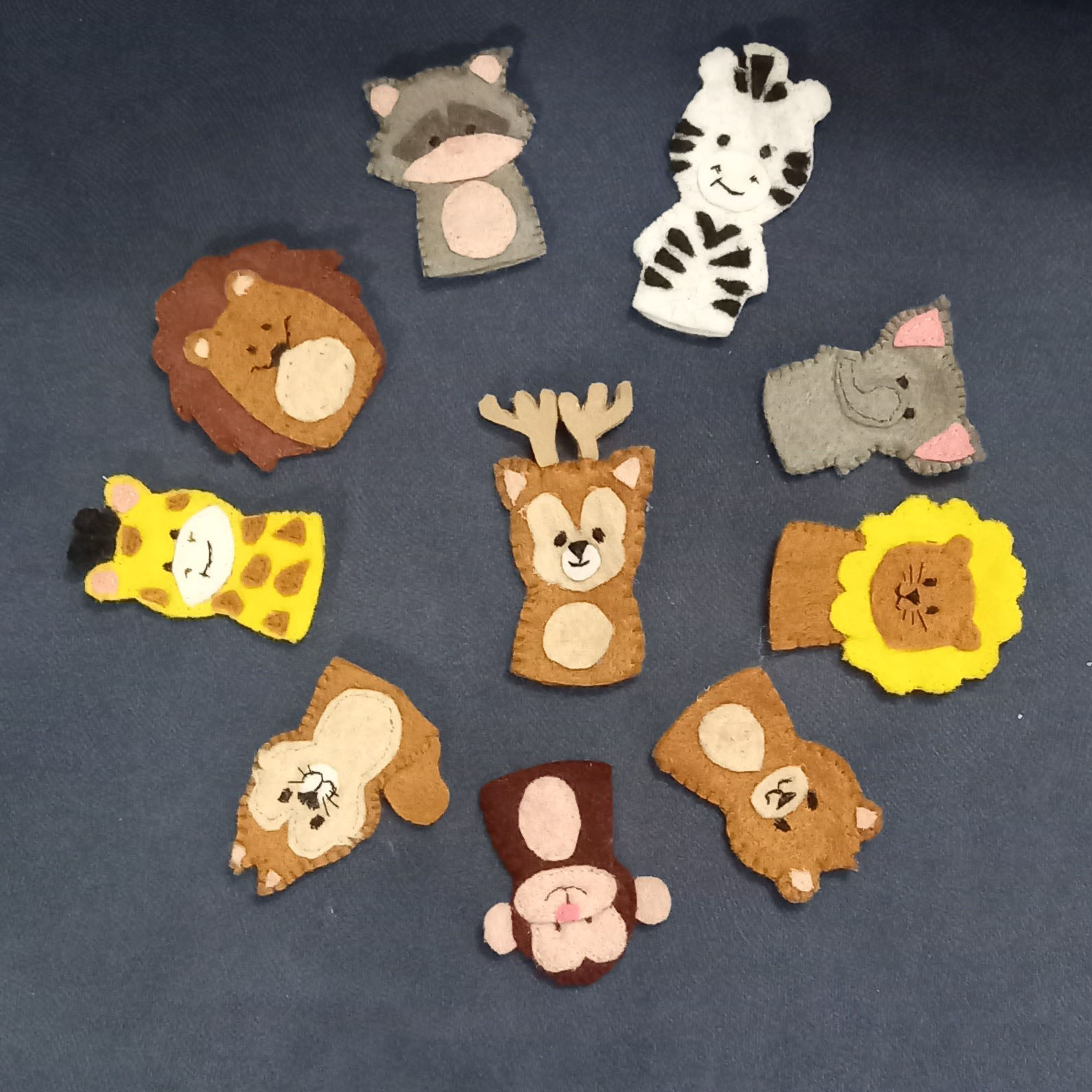 Robuste Fingerpuppe – Geeignet für frühkindliches Lernen, Set mit 10