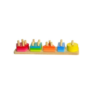 Geometrische Formen Puzzle-Spielzeug – Pädagogisches Spiel nach Montessori-Prinzipien