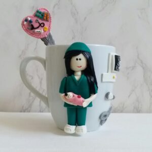 Hochwertige Keramiktasse mit inspirierendem Hebammen-Design