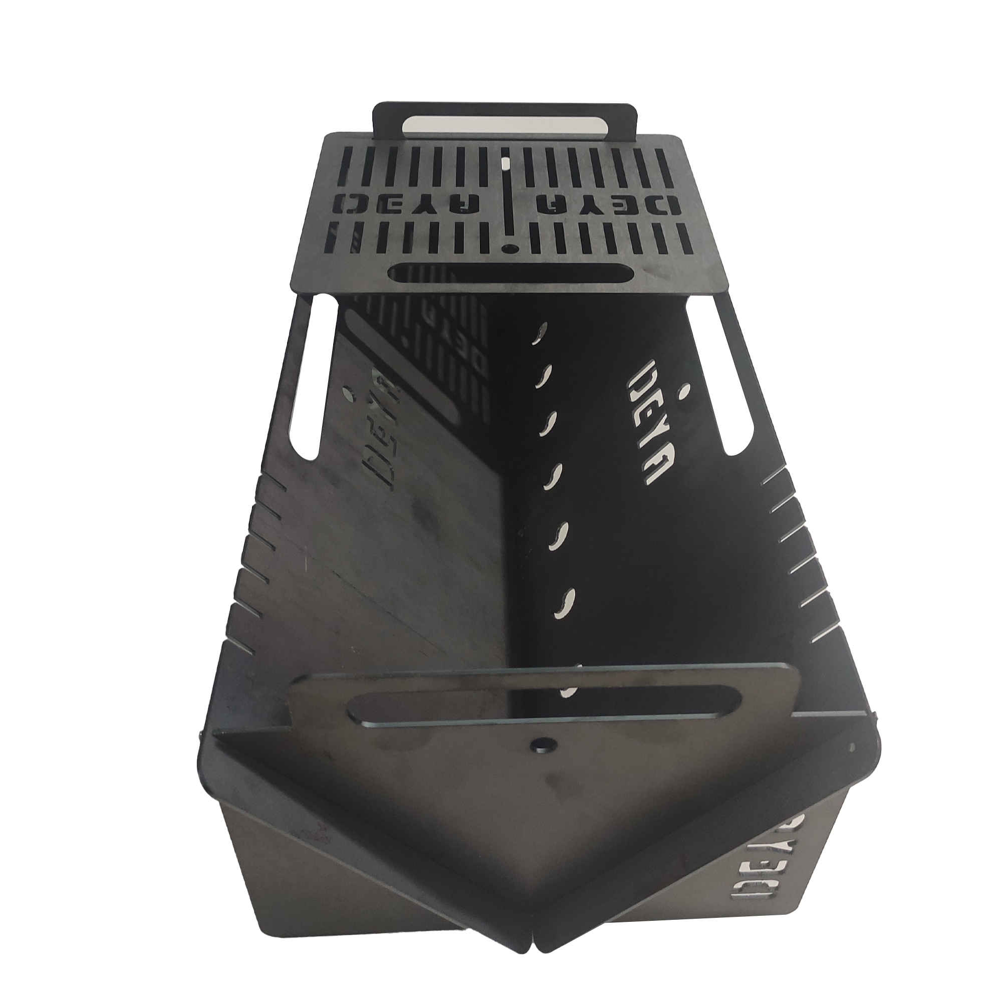 Eiserner persischer Mangal – Tragbar & robust, geeignet für Outdoor-BBQ in Schwarz