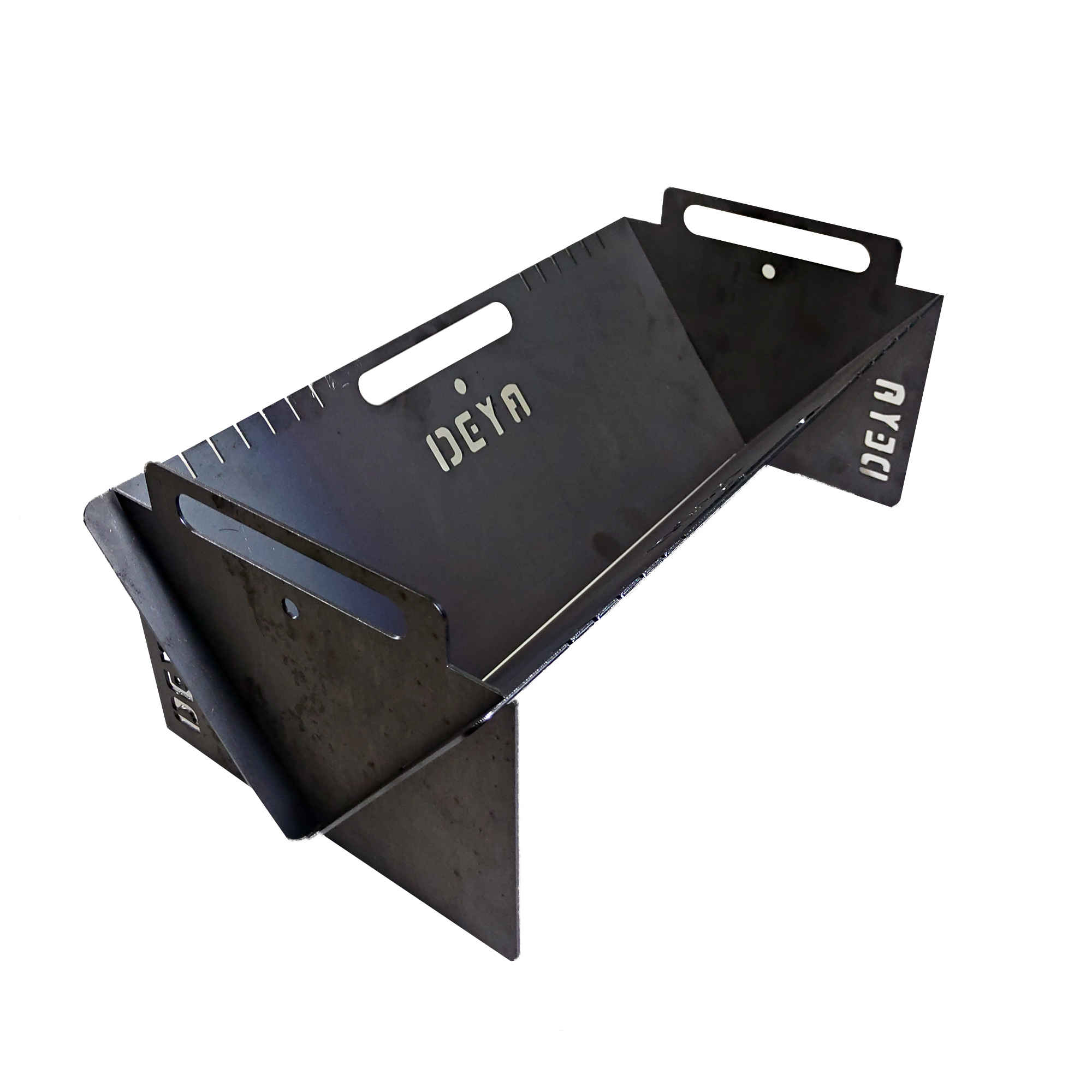 Eiserner persischer Mangal – Tragbar & robust, geeignet für Outdoor-BBQ in Schwarz