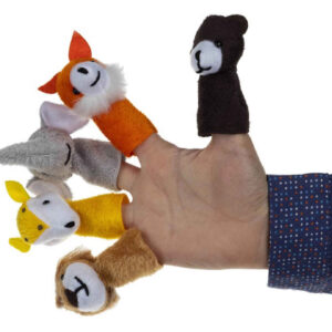 Dschungel-Fingerpuppen – Geeignet für fantasievolles Spielen, Set mit 5