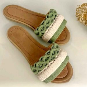 Leichte & flexible Macrame-Pantoffeln – stilvolle Wahl für Indoor-Empfänge oder Gäste zu Hause