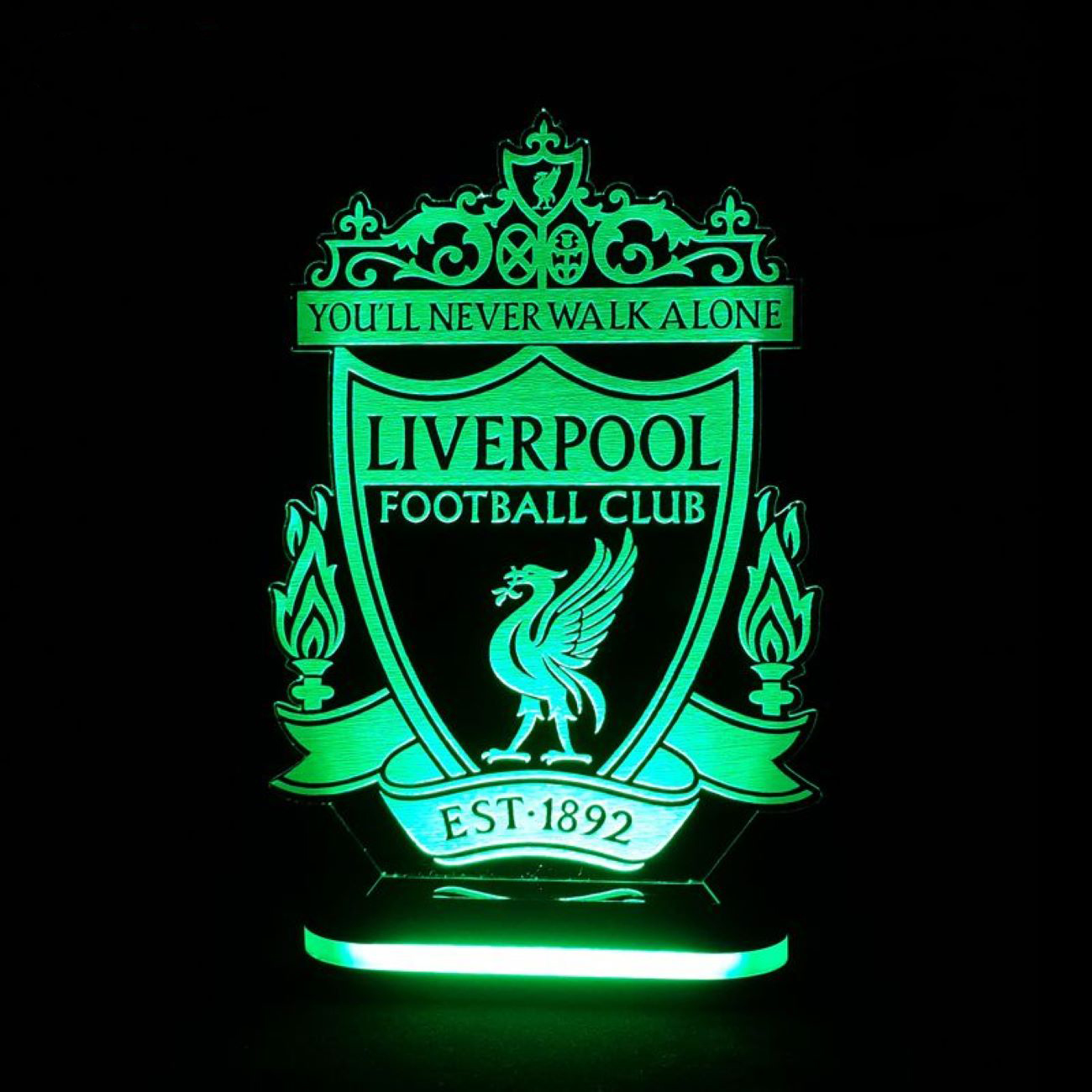 Nachtlicht mit Liverpool-Teamlogo-Design