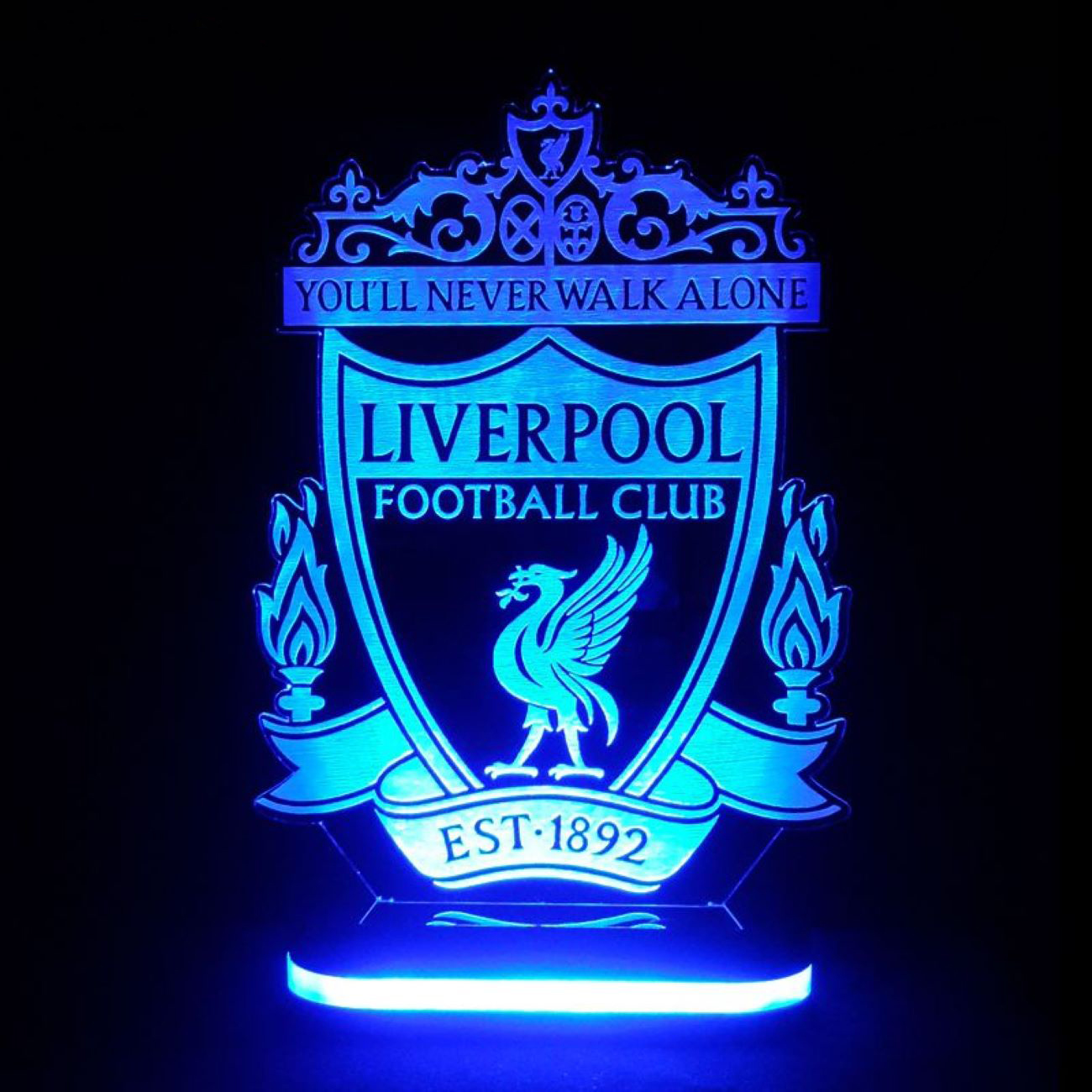 Nachtlicht mit Liverpool-Teamlogo-Design