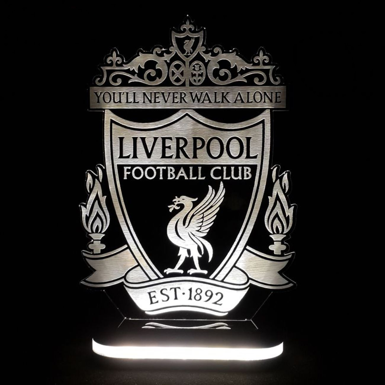 Nachtlicht mit Liverpool-Teamlogo-Design