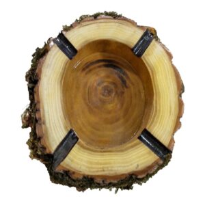 Handgefertigter Holzscheit-Aschenbecher – Für Naturliebhaber unter Rauchern