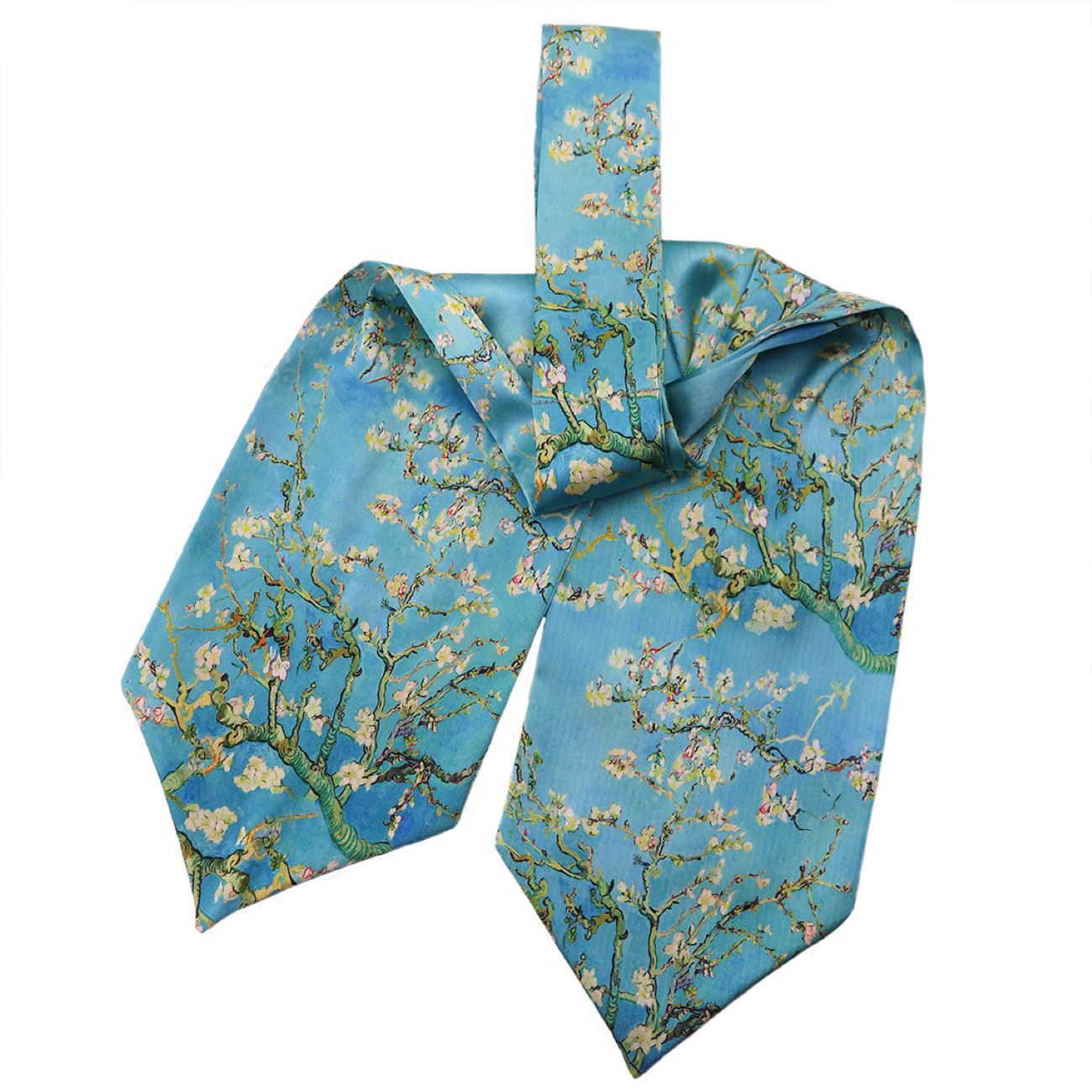 Elegantes Ascot-Halstuch für Herren mit Blumenmuster – Perfekt für formelle und legere Outfits