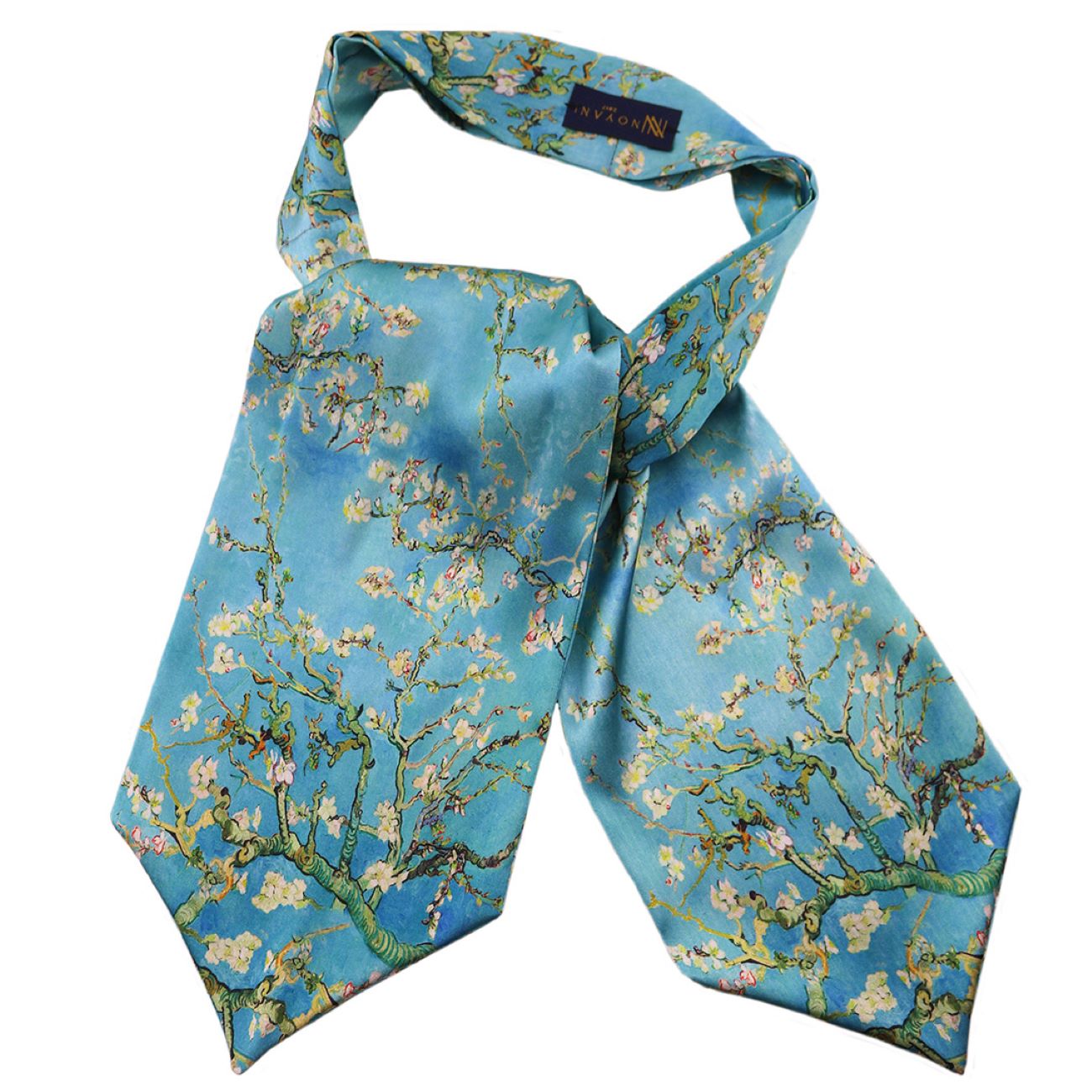 Elegantes Ascot-Halstuch für Herren mit Blumenmuster – Perfekt für formelle und legere Outfits